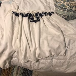 White off the shoulder top